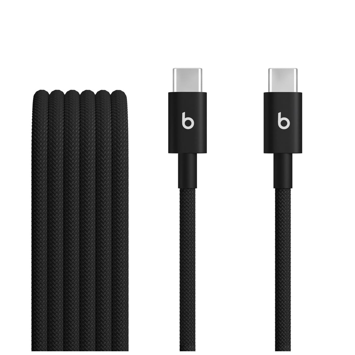 2-Pack Beats USB-C to USB-C Woven Cables – Color Negro